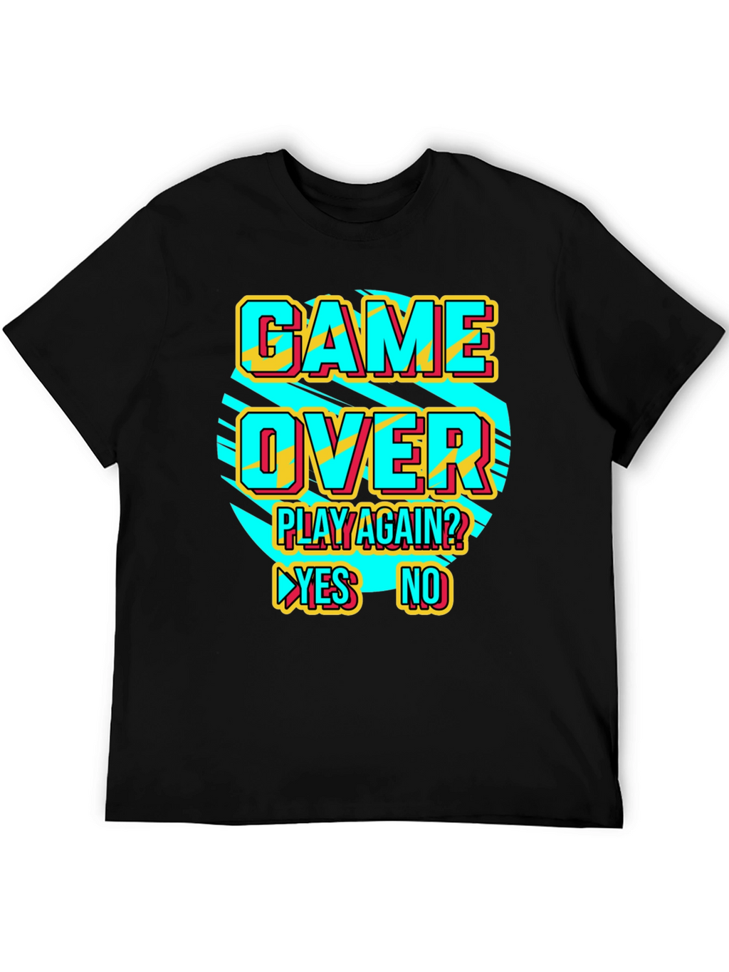 Game Over Retro Style Graphic T-Shirt