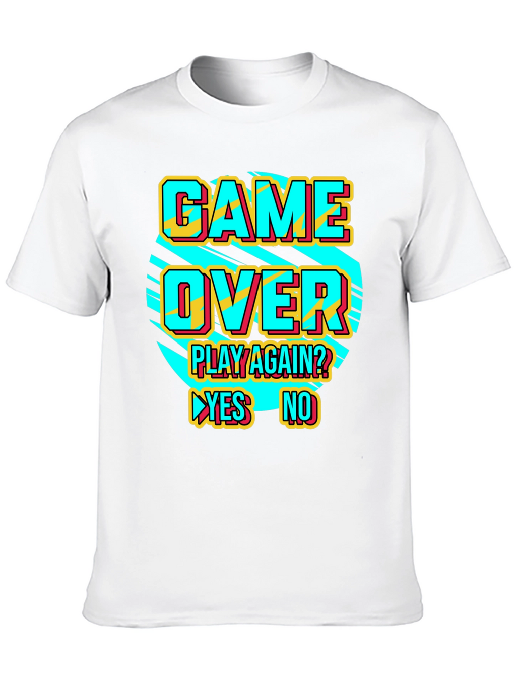 Game Over Retro Style Graphic T-Shirt