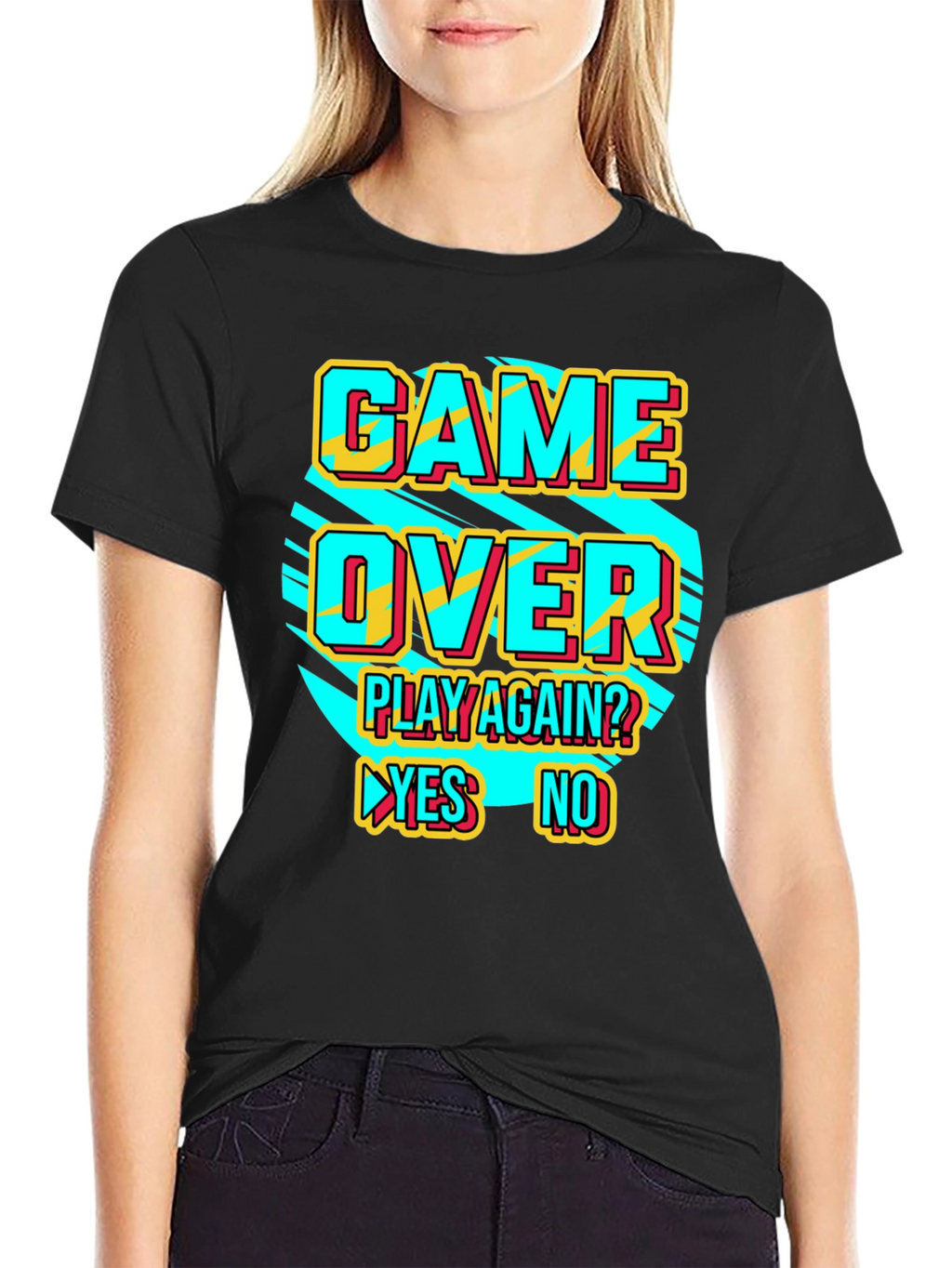 Game Over Retro Style Graphic T-Shirt