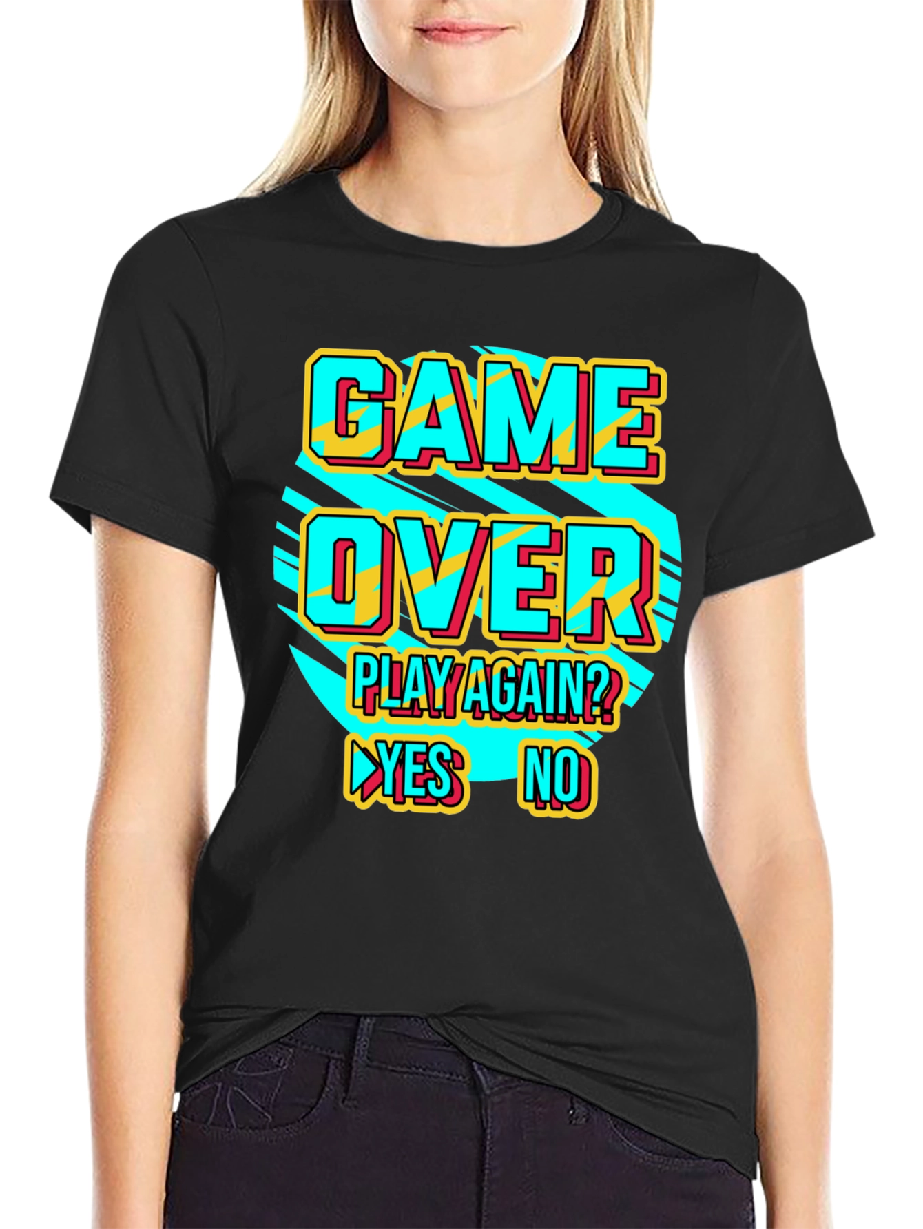 Game Over Retro Style Graphic T-Shirt