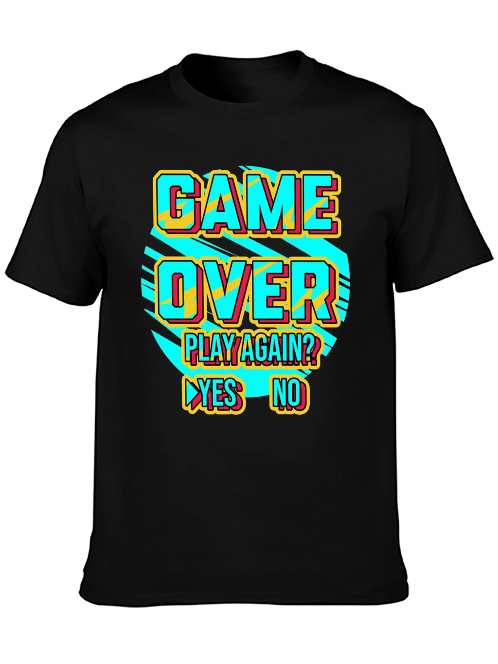 Game Over Retro Style Graphic T-Shirt
