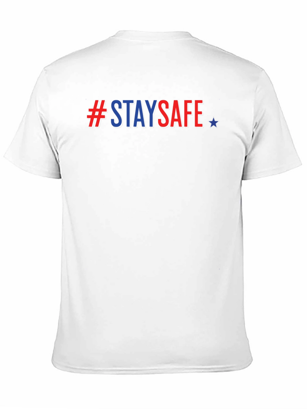 #StaySafe Patriotic Tee - Mens Black T-Shirt