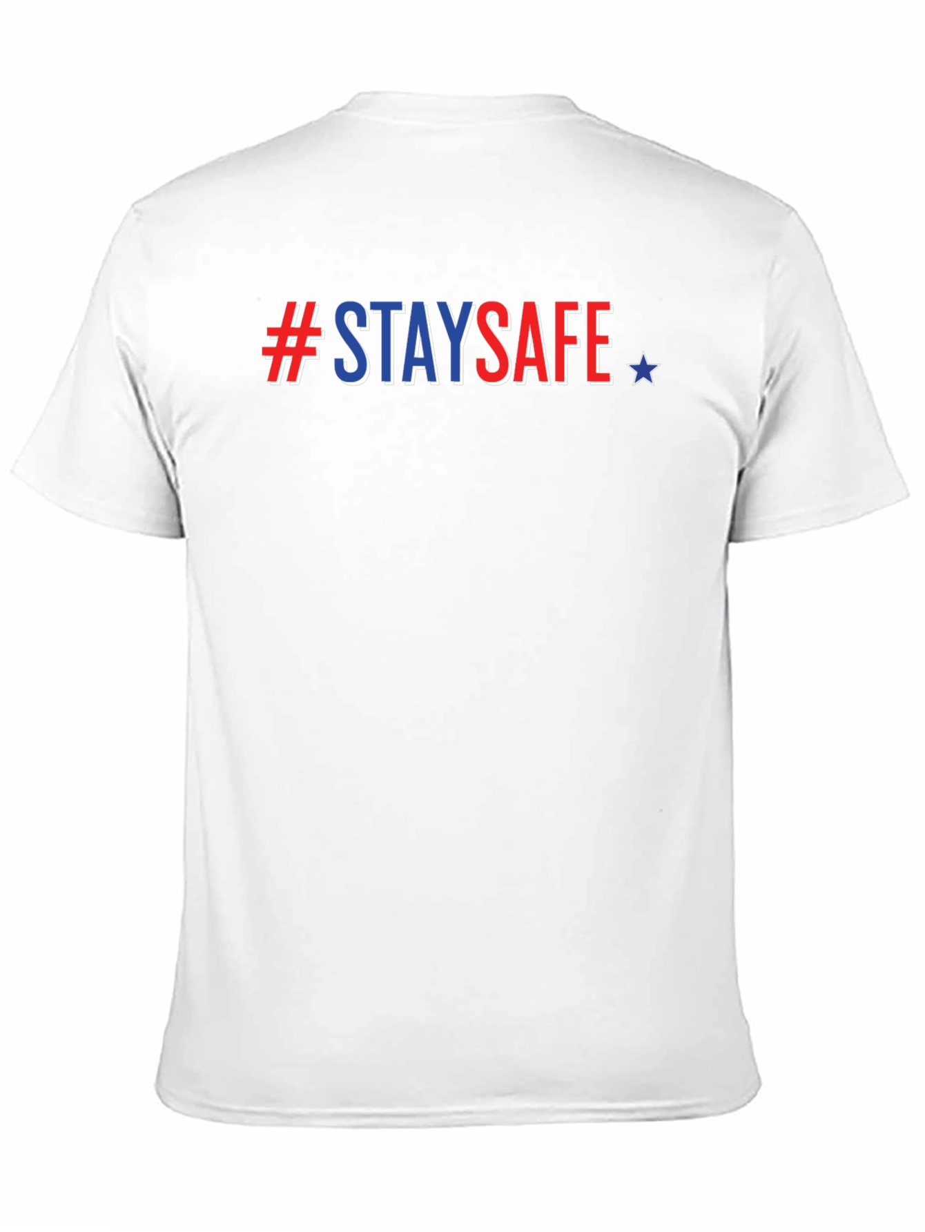 #StaySafe Patriotic Tee - Mens Black T-Shirt