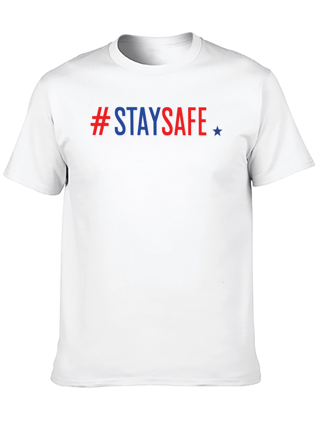 #StaySafe Patriotic Tee - Mens Black T-Shirt