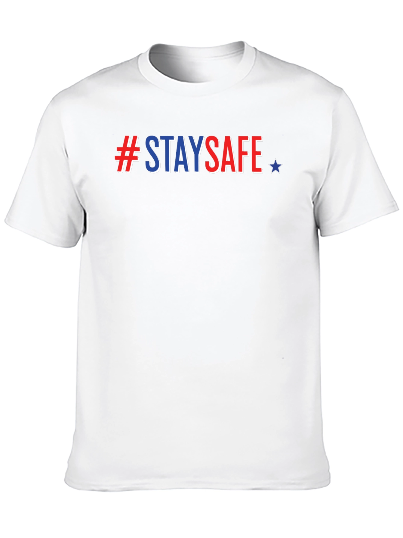 #StaySafe Patriotic Tee - Mens Black T-Shirt