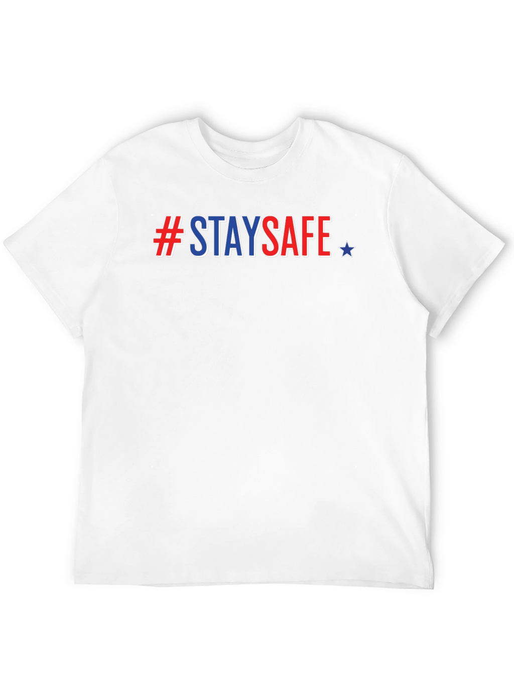 #StaySafe Patriotic Tee - Mens Black T-Shirt