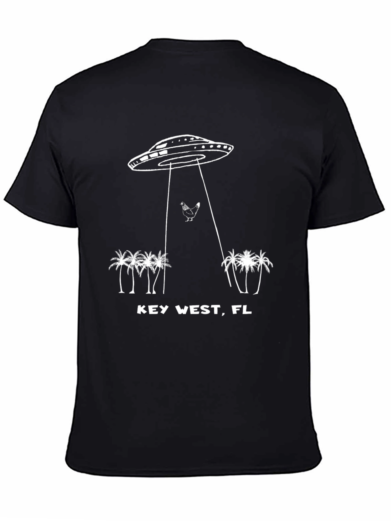 Key West UFO Chicken Abduction Graphic Tee