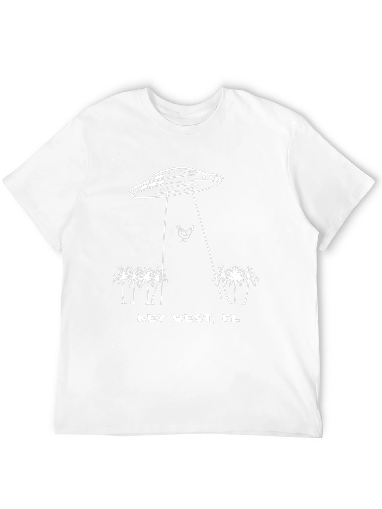 Key West UFO Chicken Abduction Graphic Tee