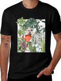 Skeleton & Plants Graphic Tee - Feel Alive!