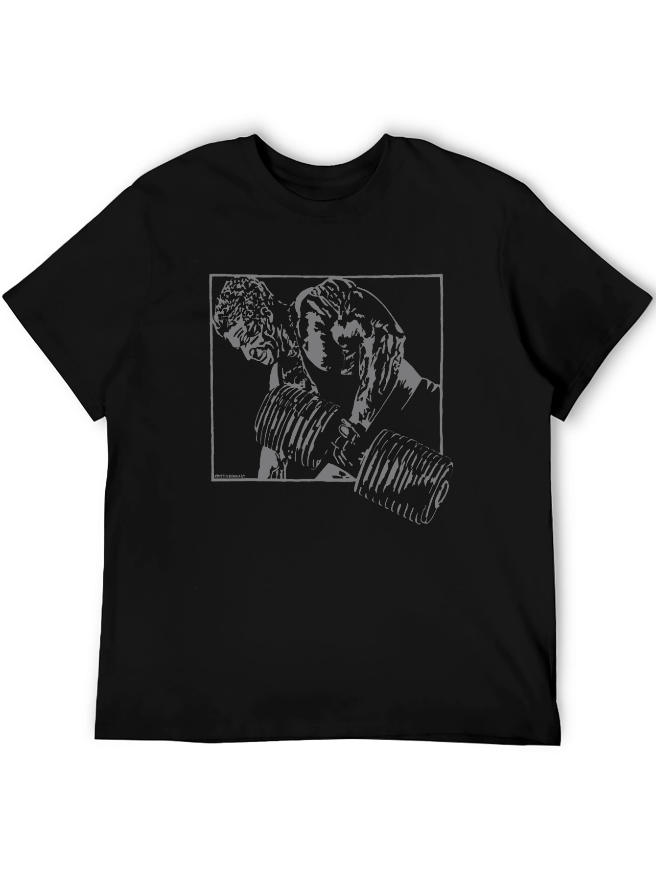Weightlifting Graphic Tee - Black