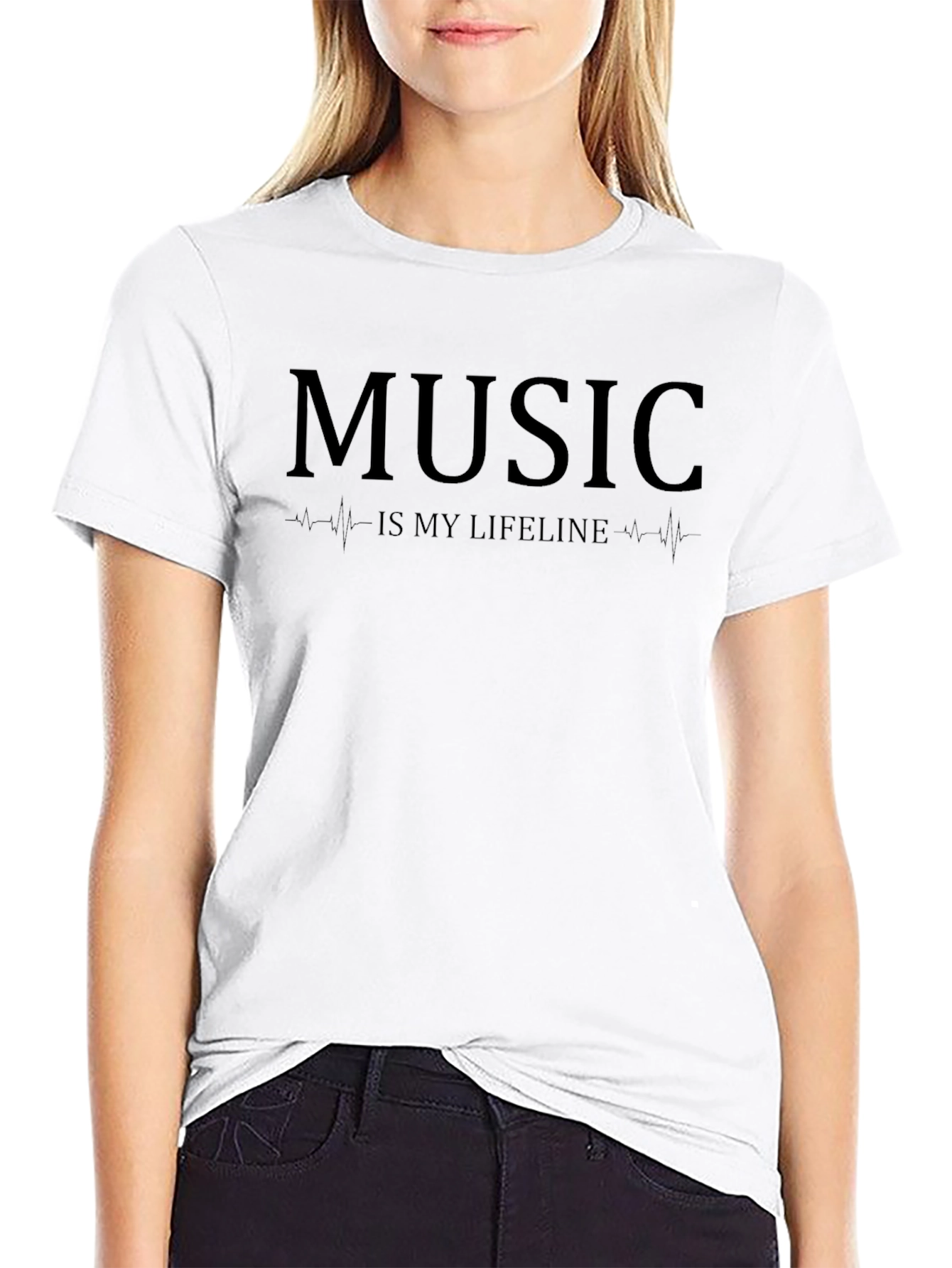 Music is My Lifeline Graphic T-Shirt