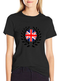 Union Jack Laurel Wreath Graphic Tee