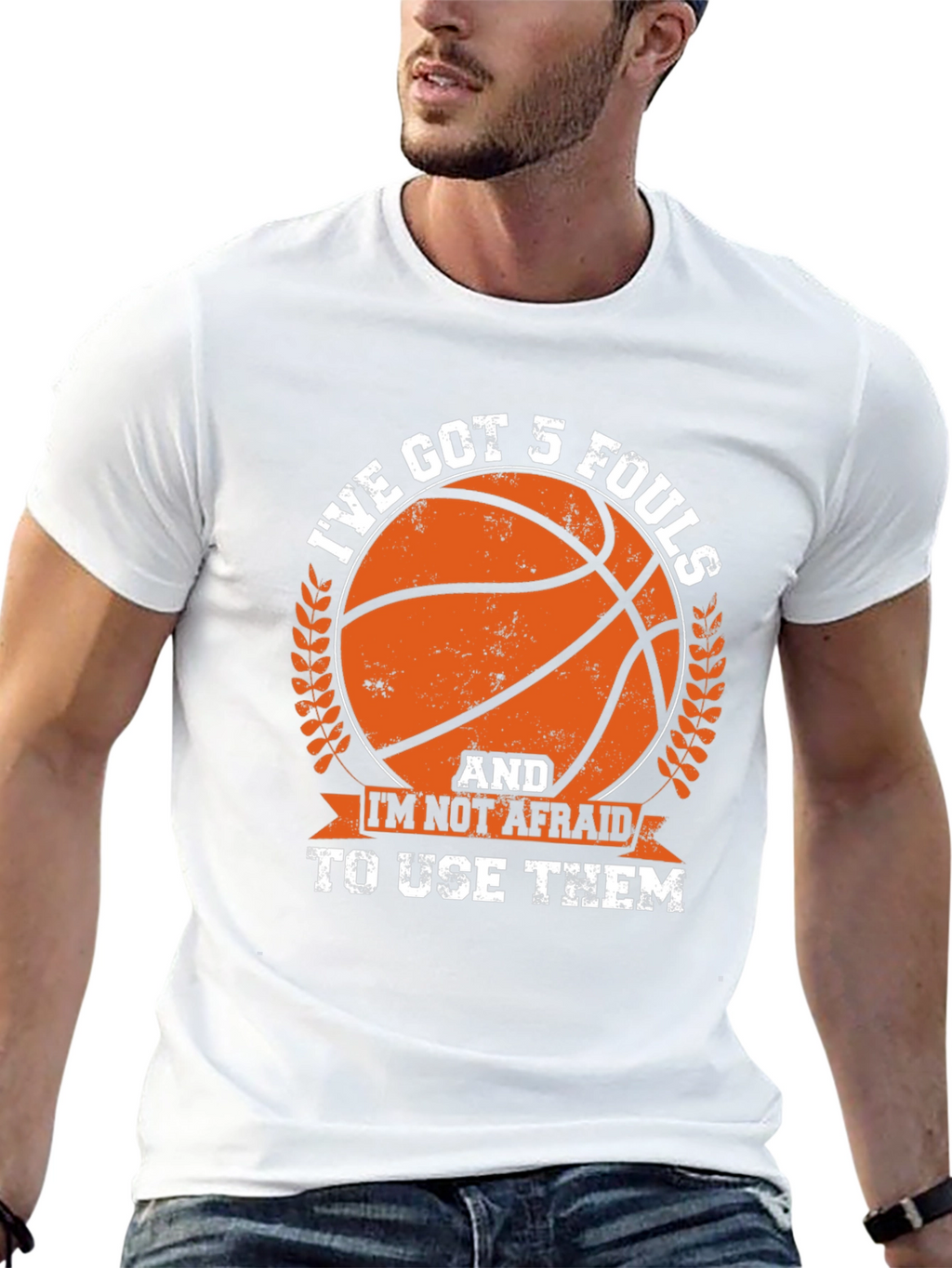 Basketball 5 Fouls Graphic Tee