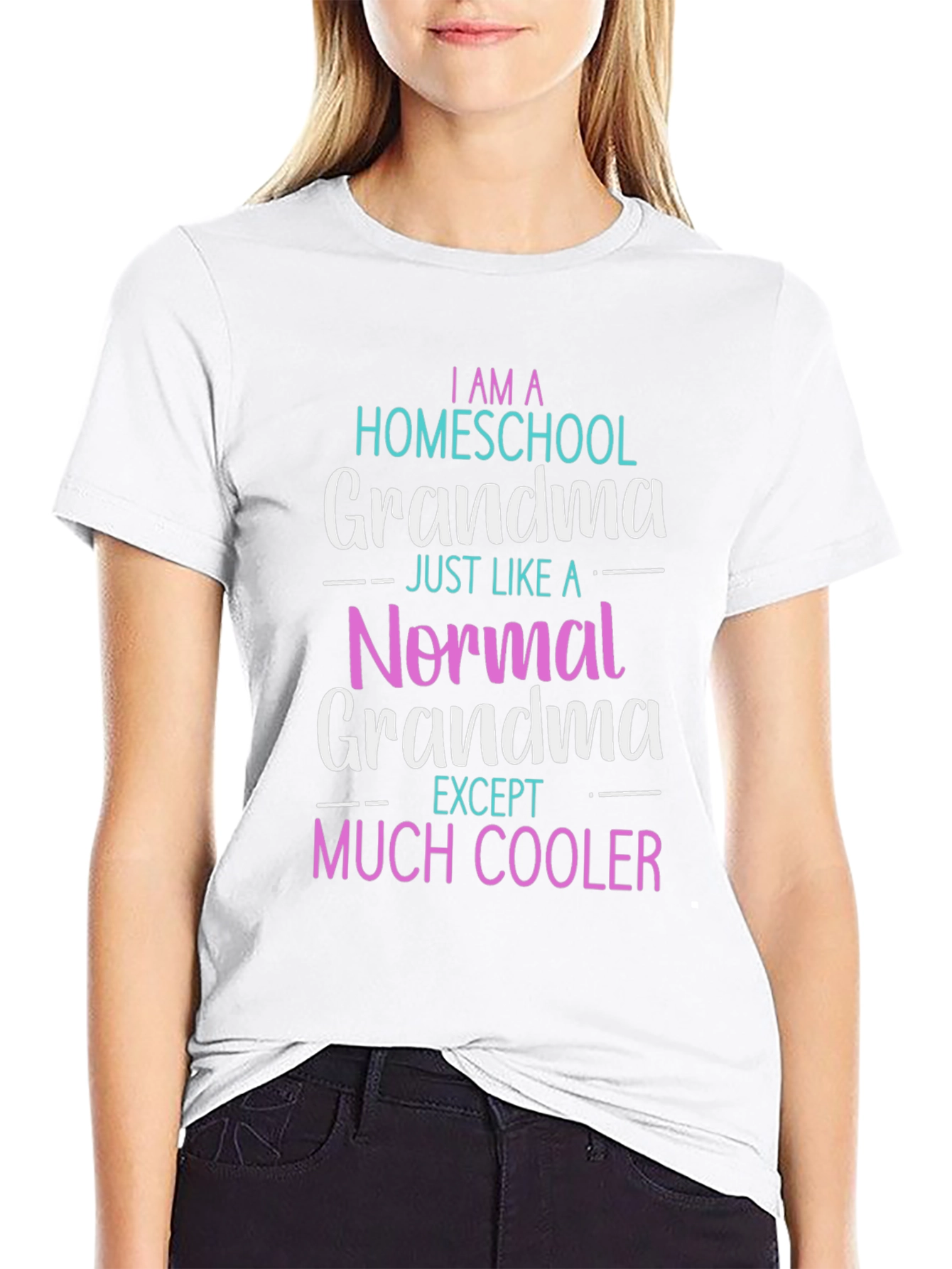 Homeschool Grandma T-Shirt - Novelty Graphic Tee