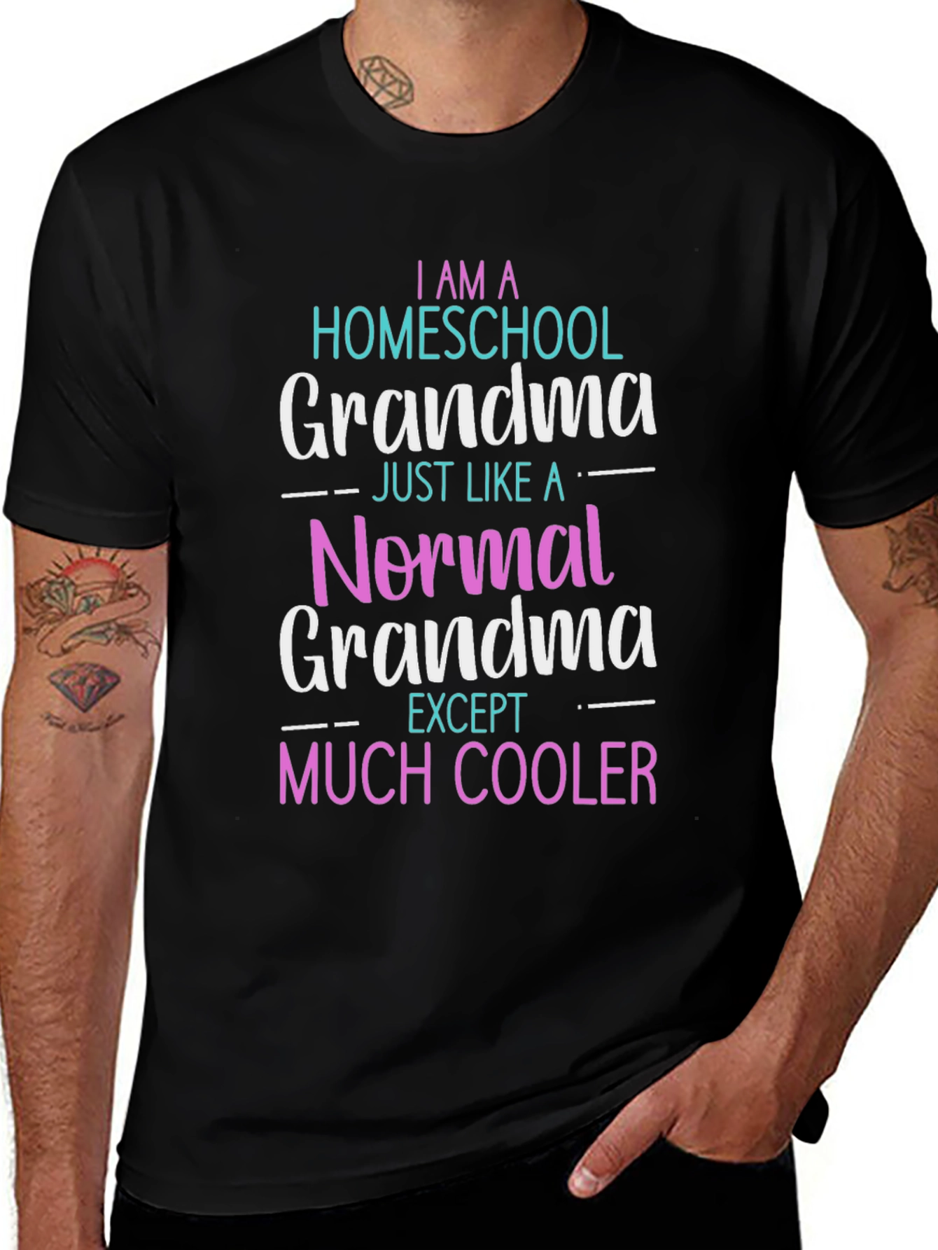 Homeschool Grandma T-Shirt - Novelty Graphic Tee