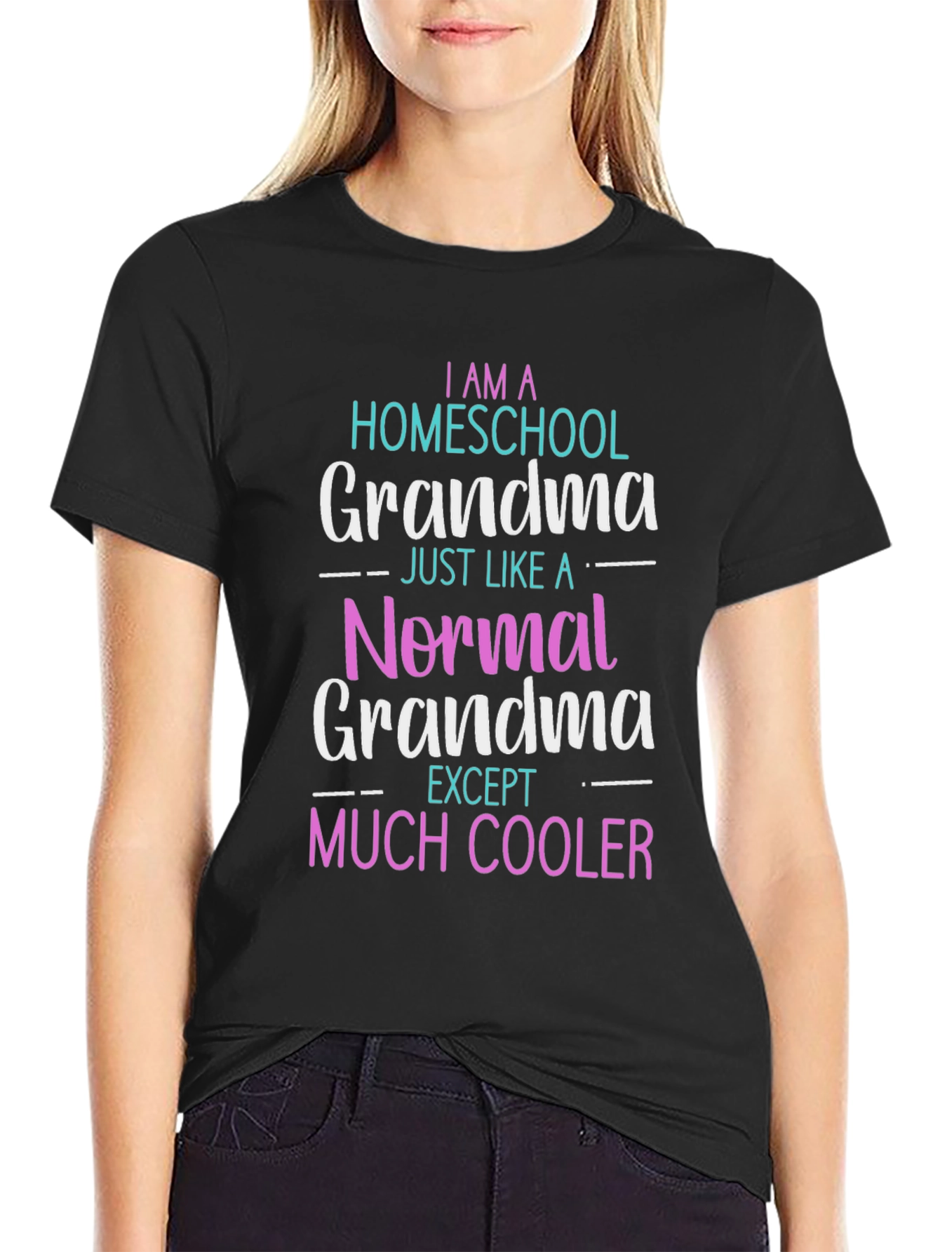 Homeschool Grandma T-Shirt - Novelty Graphic Tee