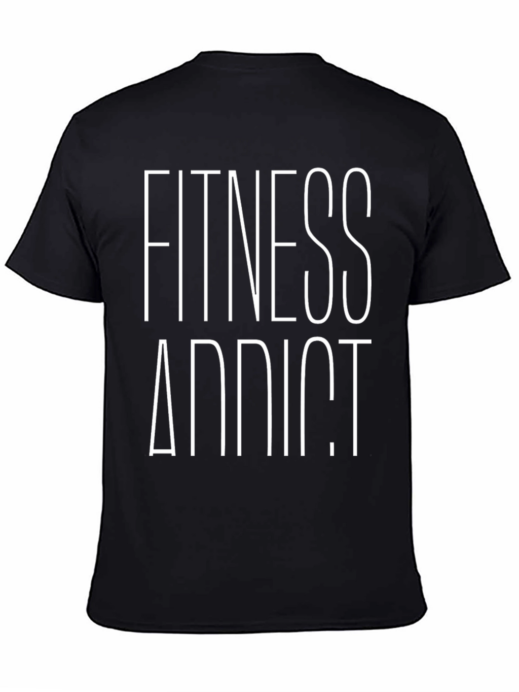 Fitness Addict Black T-Shirt - Workout Apparel