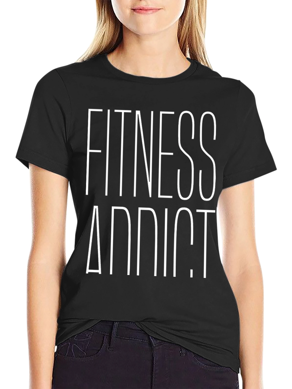 Fitness Addict Black T-Shirt - Workout Apparel
