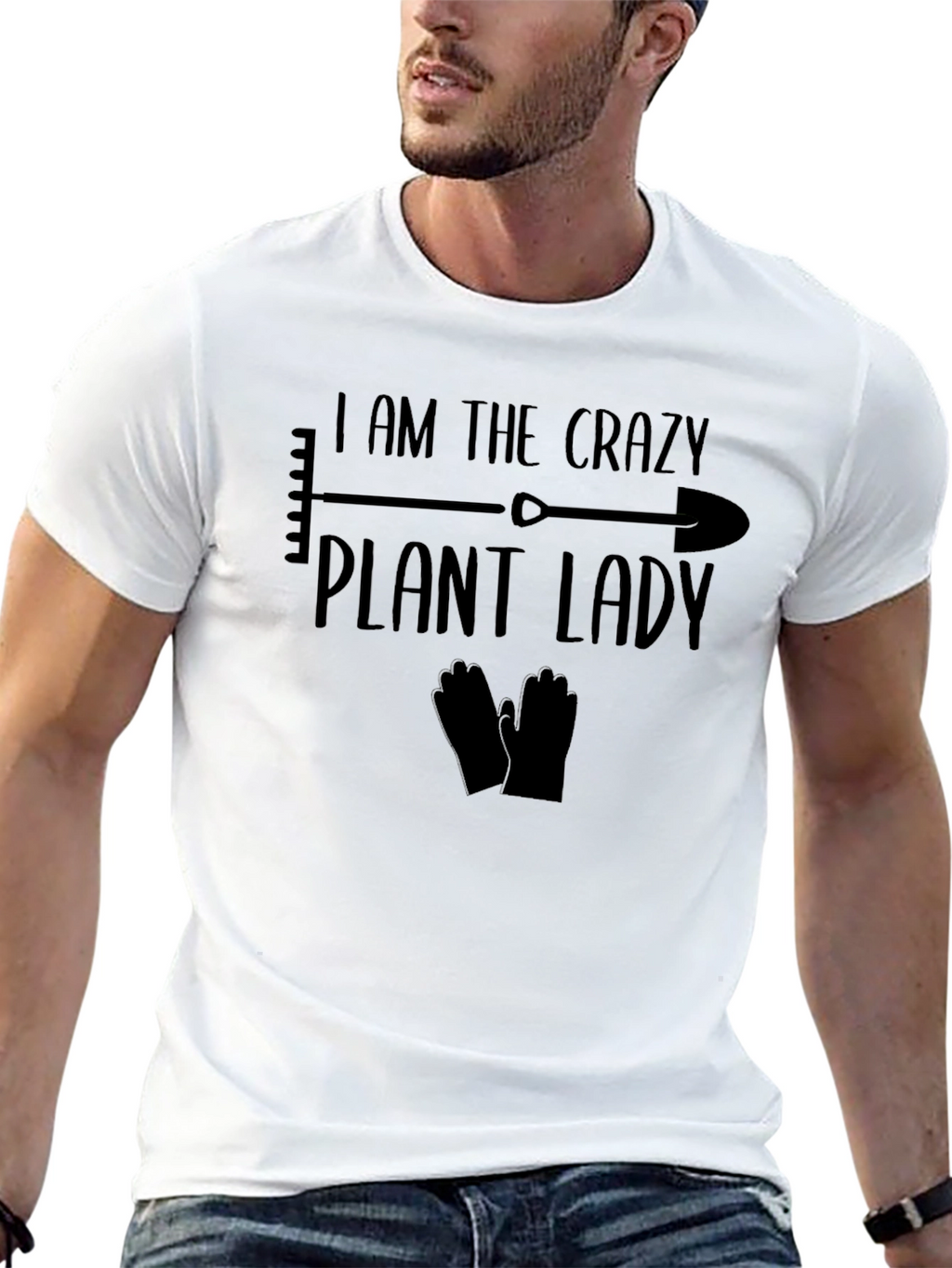 Crazy Plant Lady Graphic Tee - Gardening Enthusiast T-Shirt