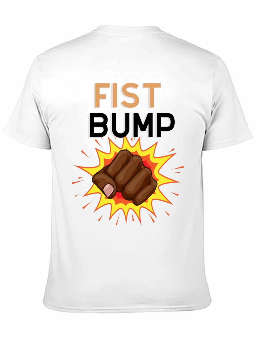 Fist Bump Graphic T-Shirt - Casual Black Tee