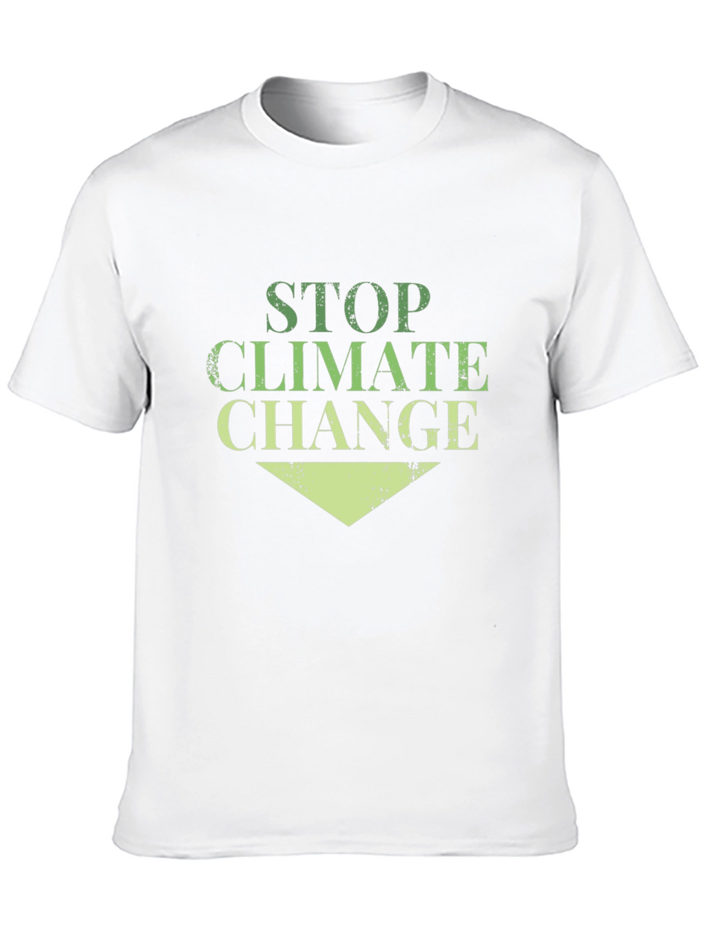 Stop Climate Change Black Cotton Tee