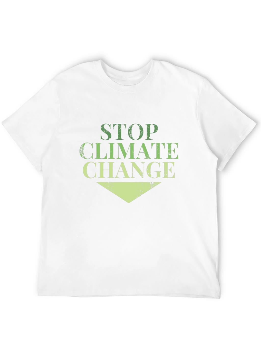 Stop Climate Change Black Cotton Tee