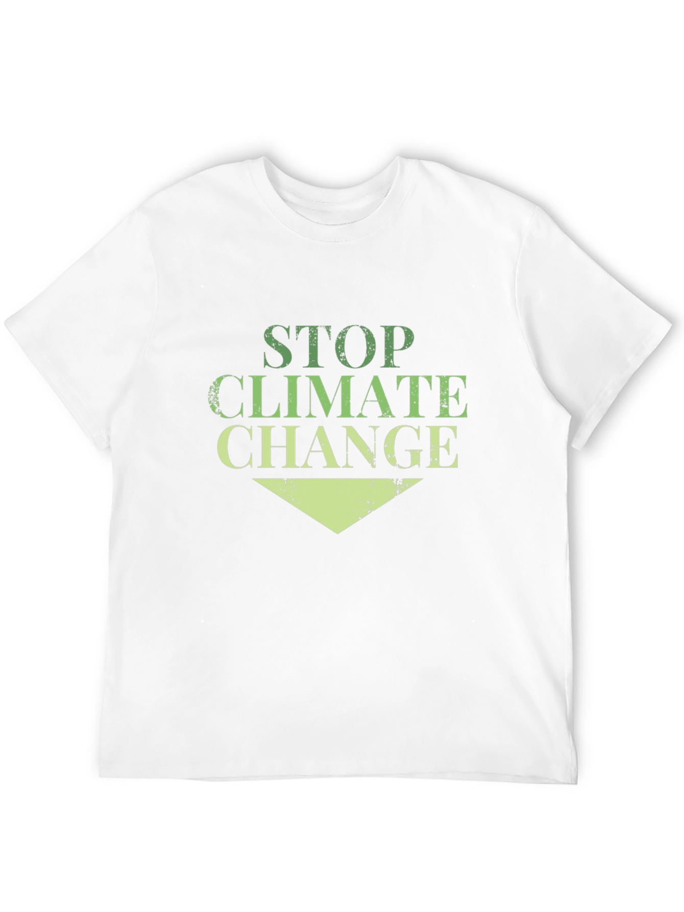 Stop Climate Change Black Cotton Tee