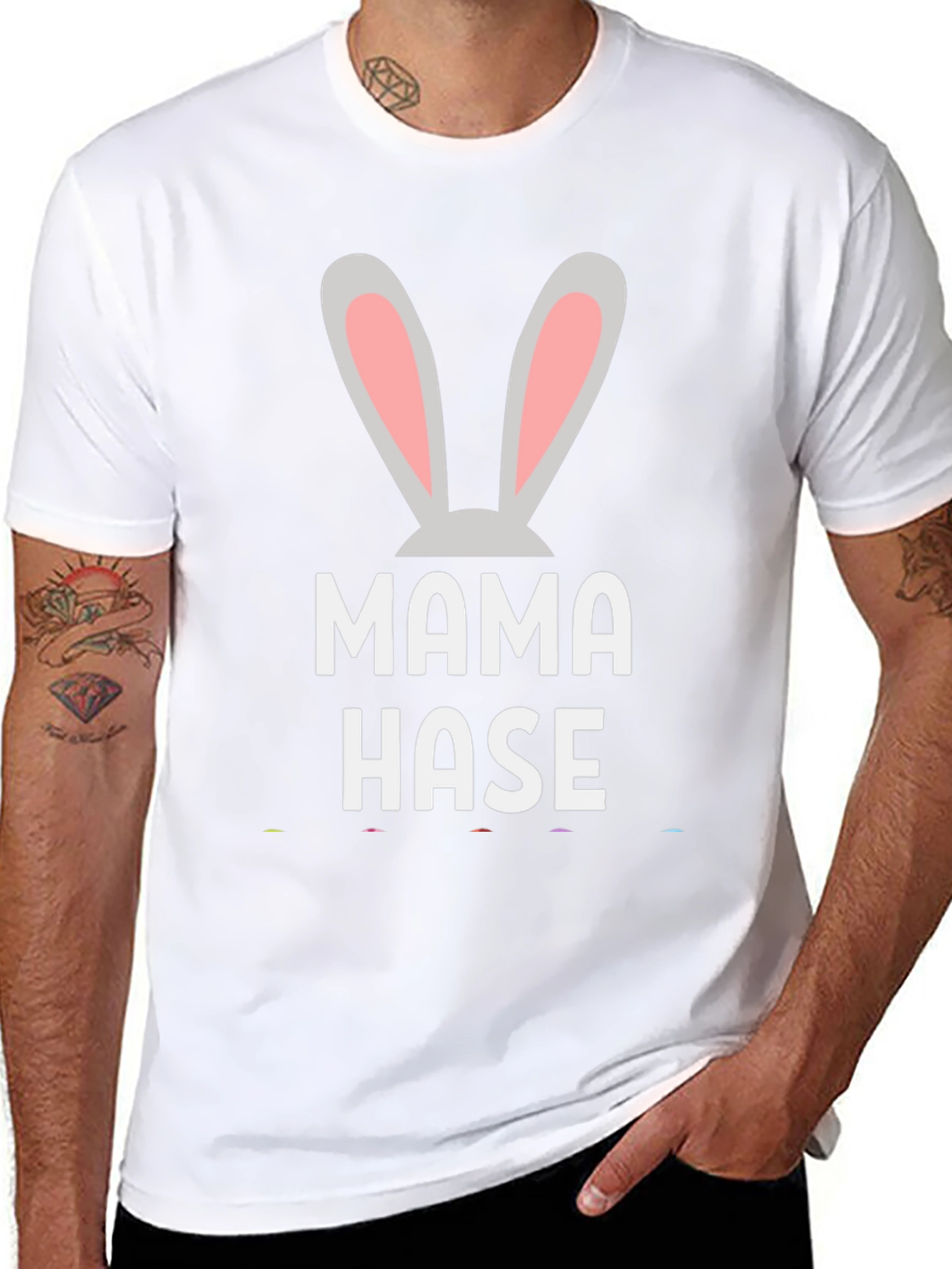Mama Hase Easter Bunny T-Shirt - Black