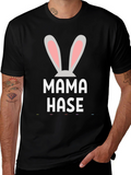 Mama Hase Easter Bunny T-Shirt - Black