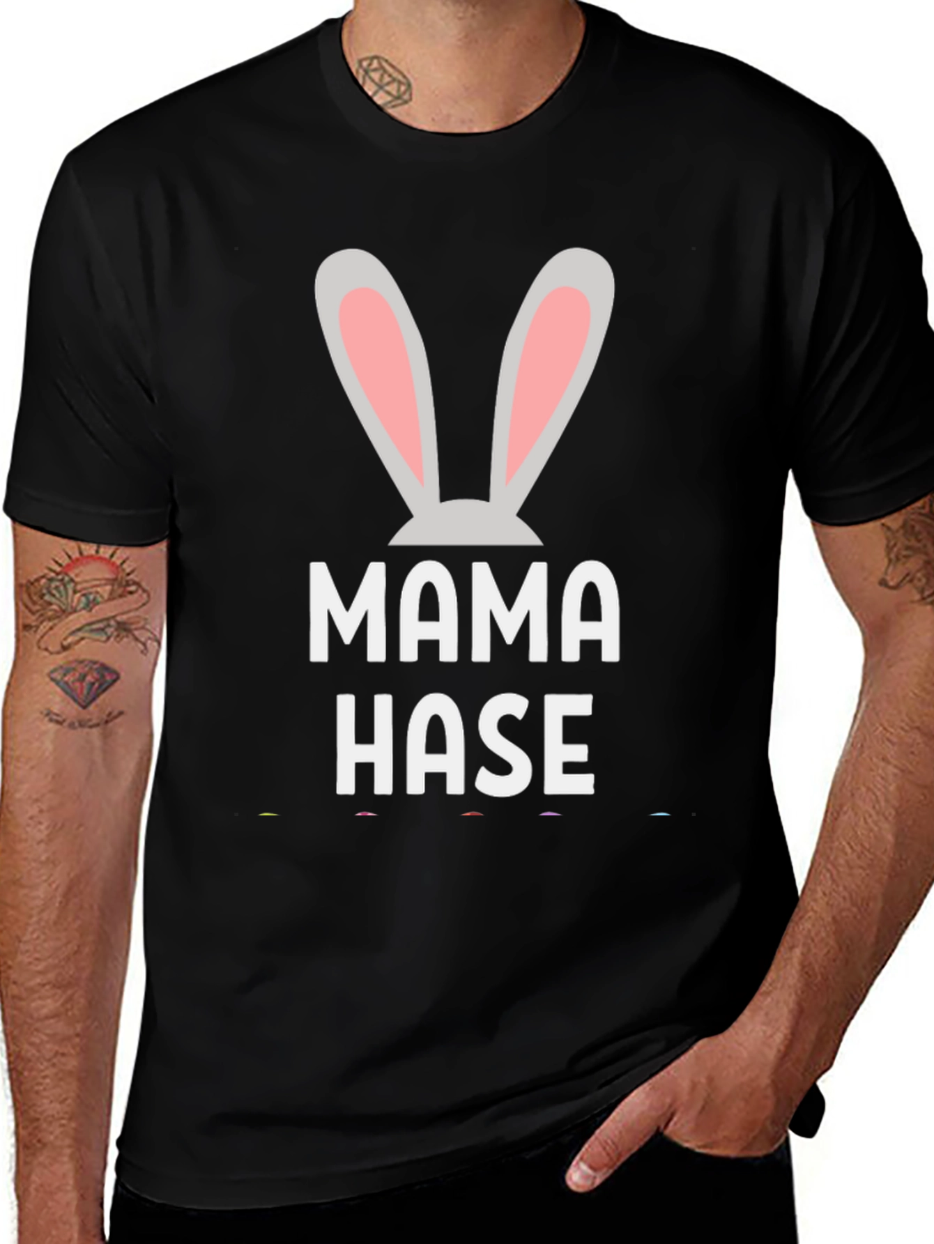 Mama Hase Easter Bunny T-Shirt - Black