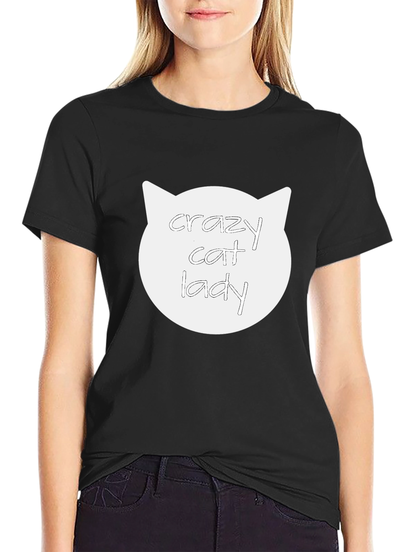 Crazy Cat Lady T-Shirt - Black
