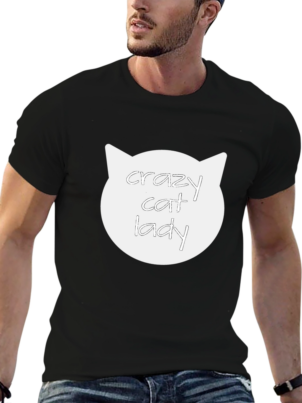 Crazy Cat Lady T-Shirt - Black