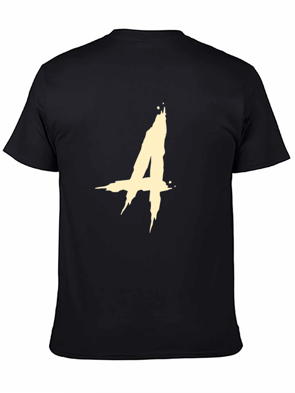 Abstract A Graphic Black T-Shirt