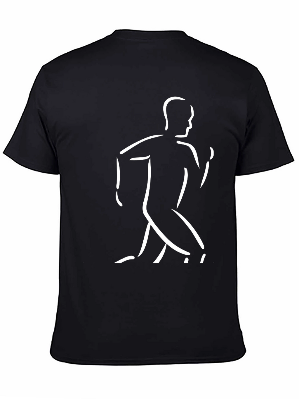 Running Man Graphic Tee - Black