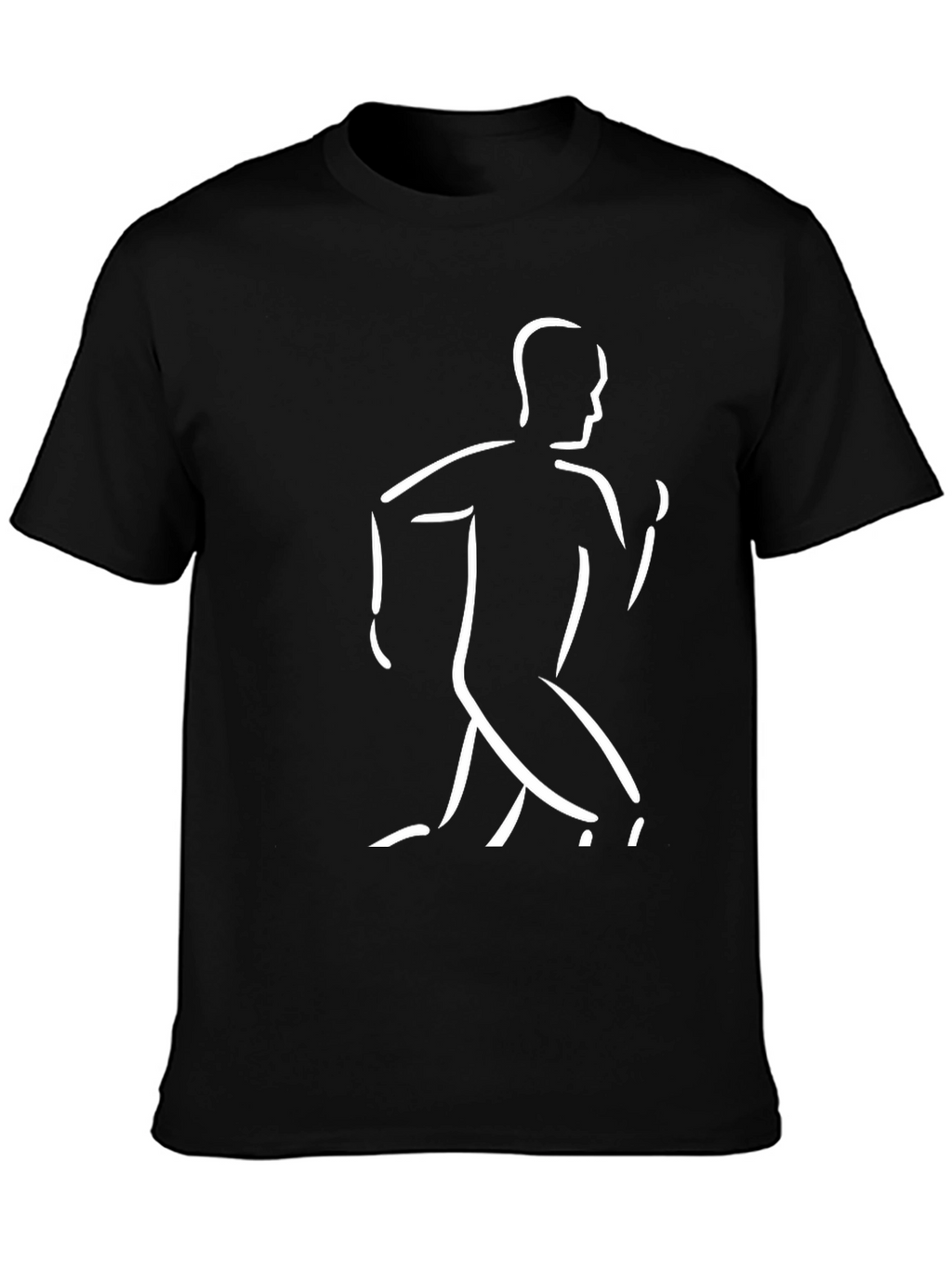 Running Man Graphic Tee - Black