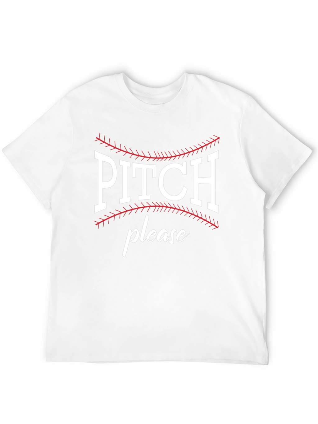 Pitch Please Baseball Graphic Tee - Black