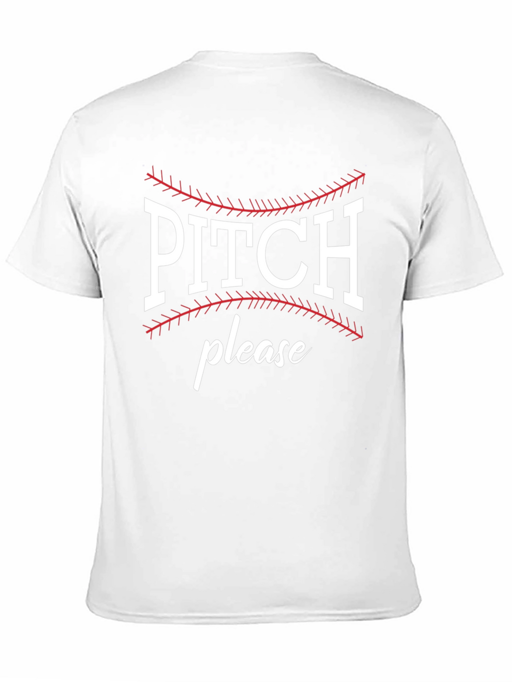 Pitch Please Baseball Graphic Tee - Black