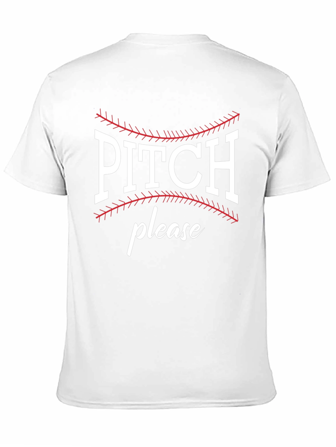 Pitch Please Baseball Graphic Tee - Black