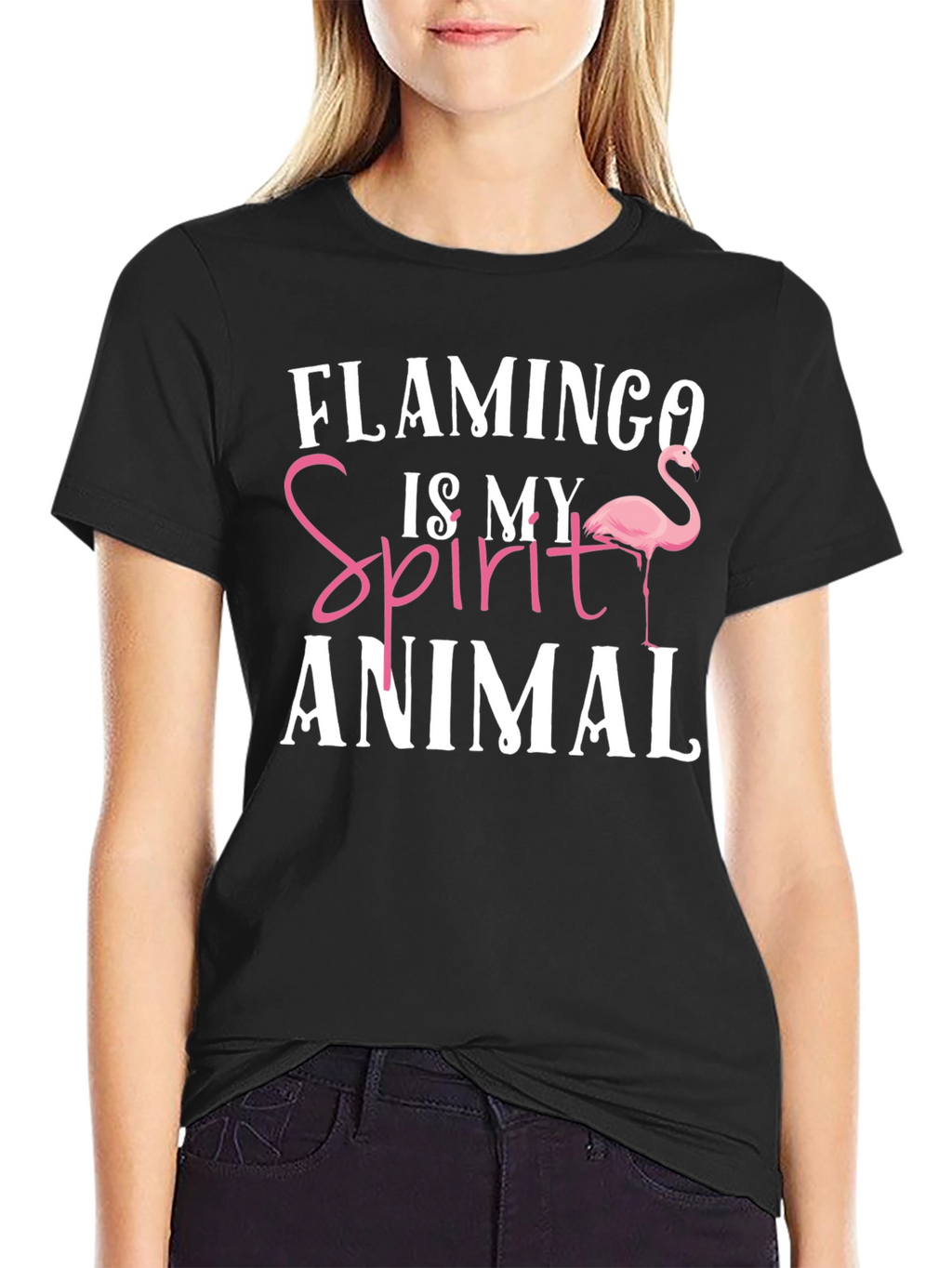 Flamingo Spirit Animal Graphic Tee
