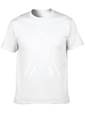 Black T-Shirt with White Graphic