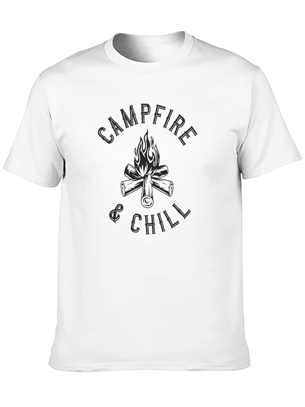 Campfire & Chill Graphic Tee - Black