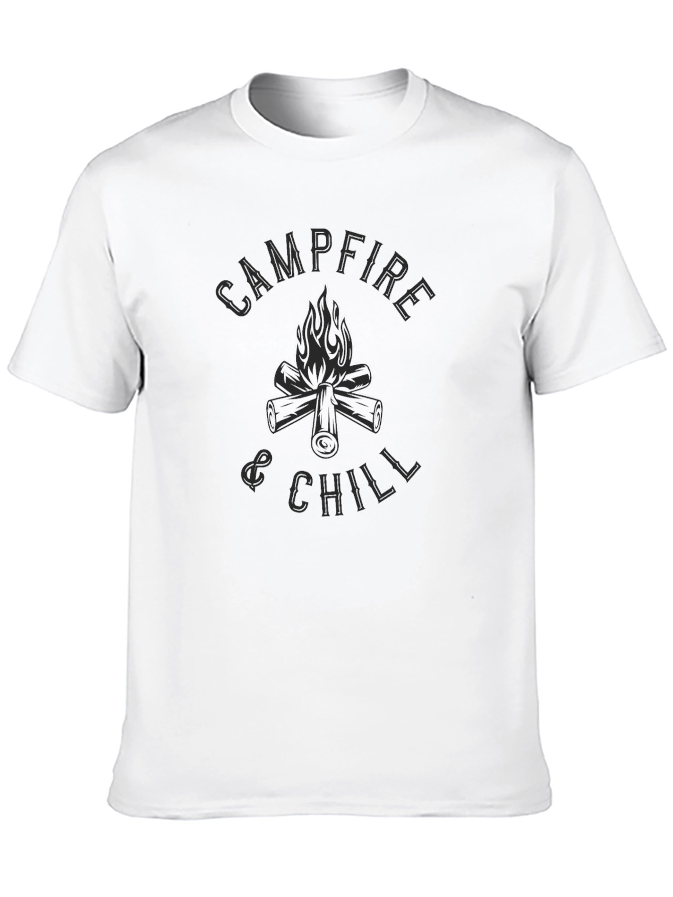 Campfire & Chill Graphic Tee - Black