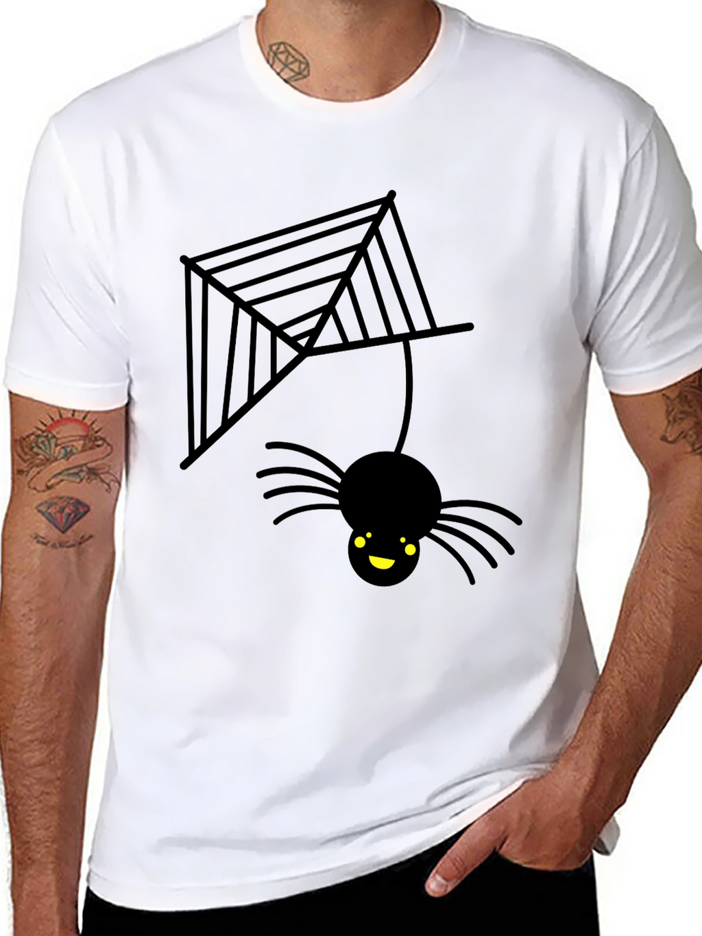 Cute Halloween Spider Web T-Shirt
