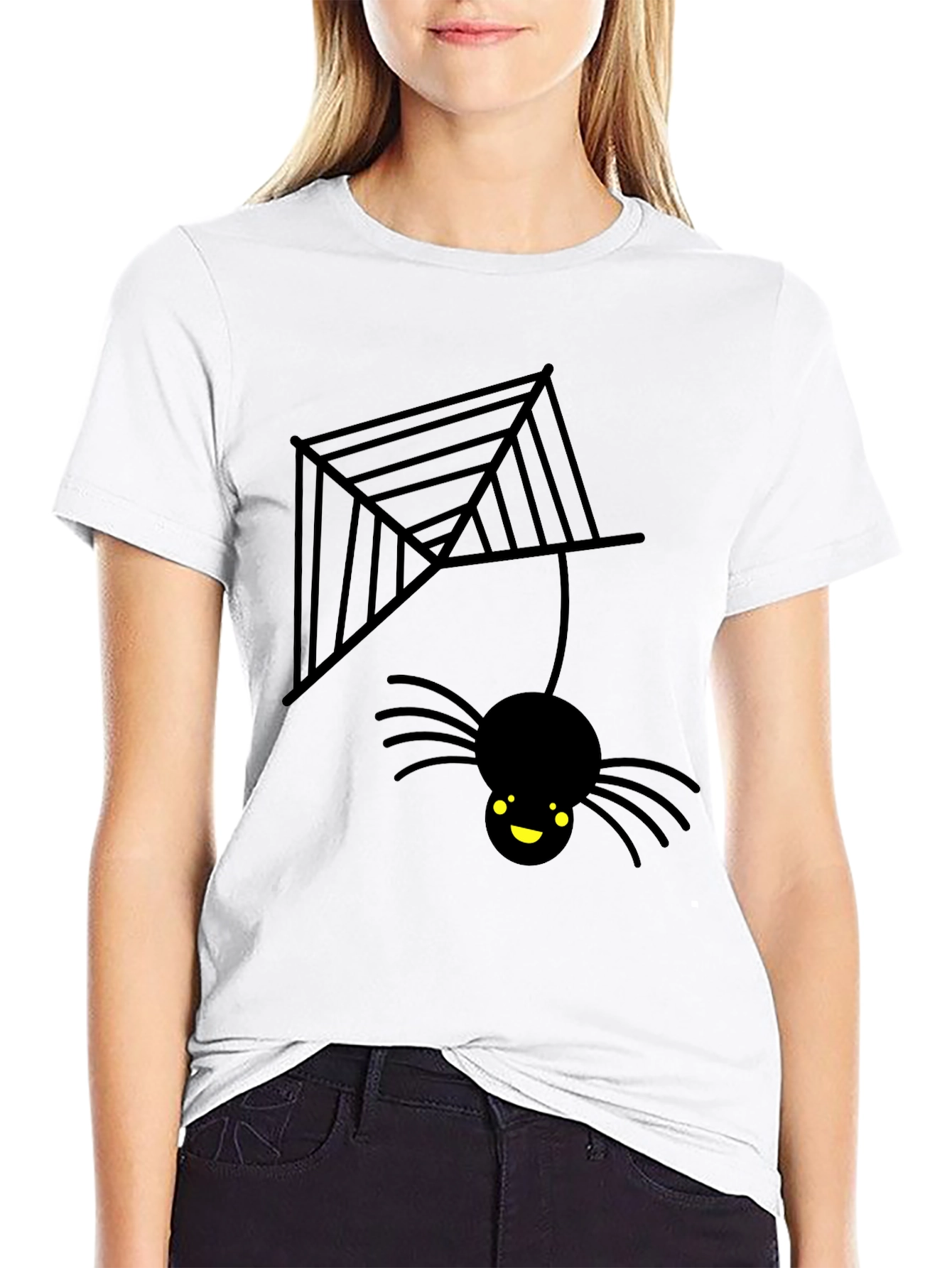 Cute Halloween Spider Web T-Shirt