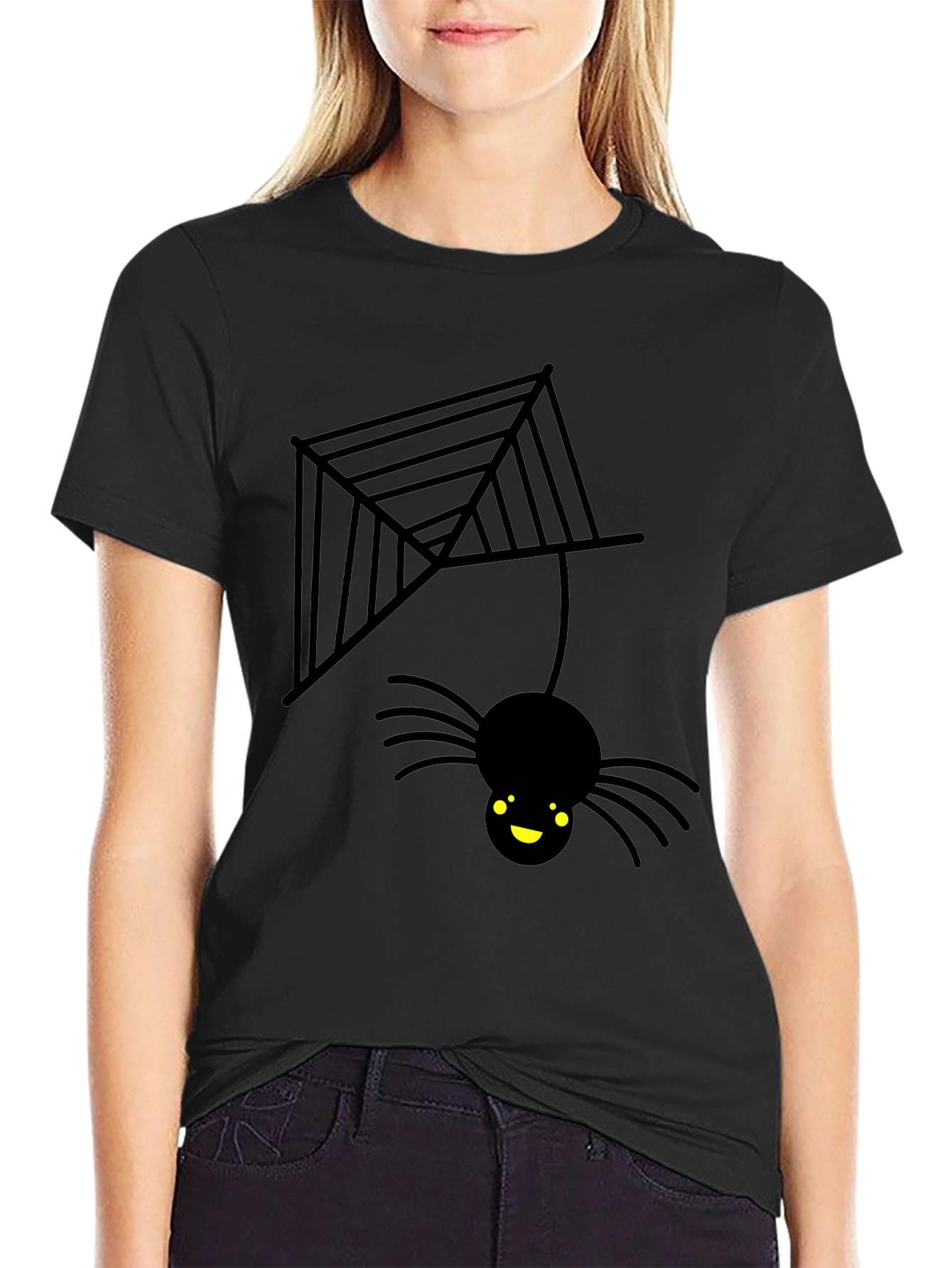 Cute Halloween Spider Web T-Shirt