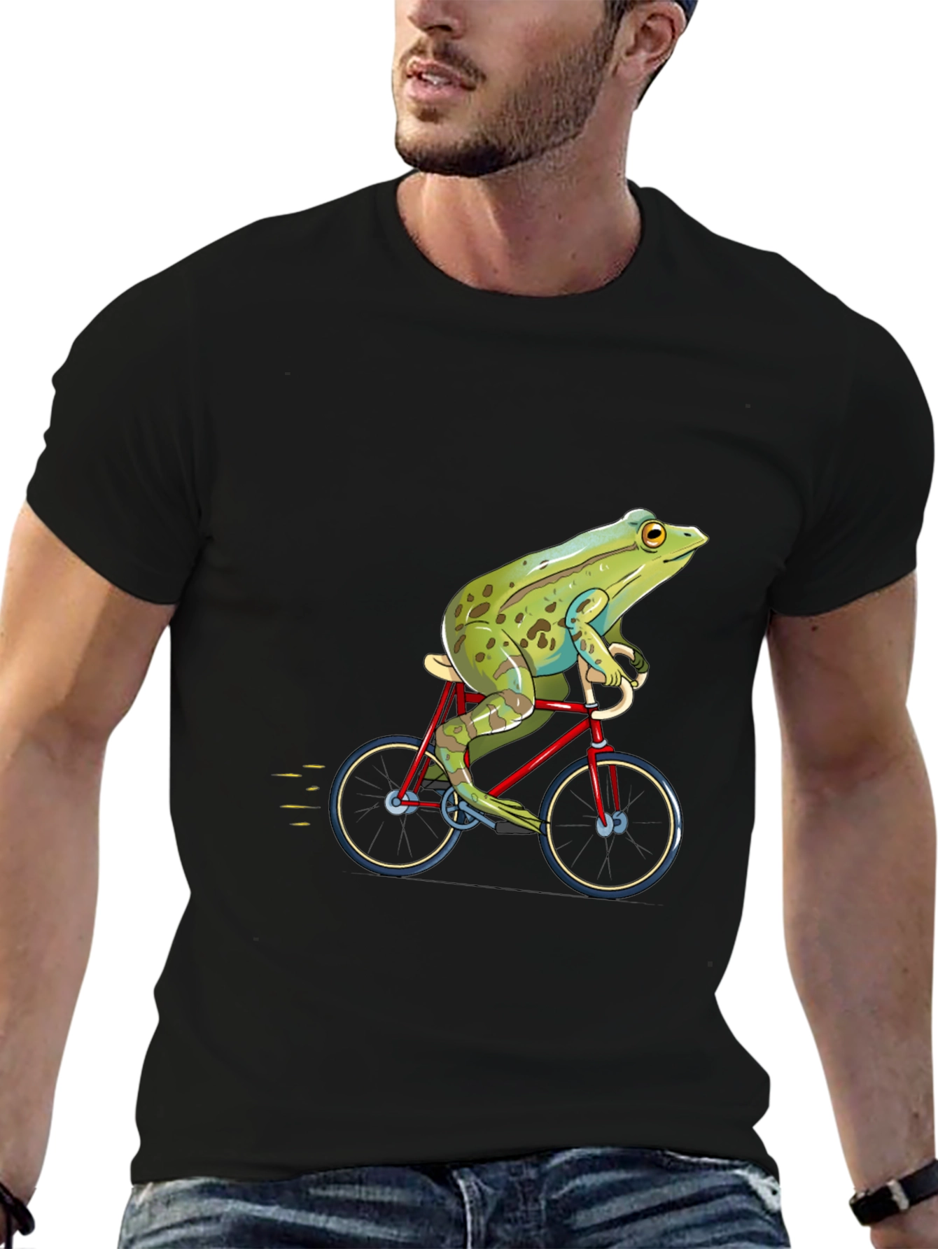 Frog on Bike Graphic Tee