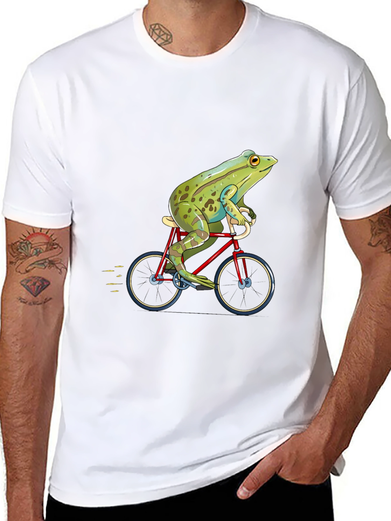 Frog on Bike Graphic Tee