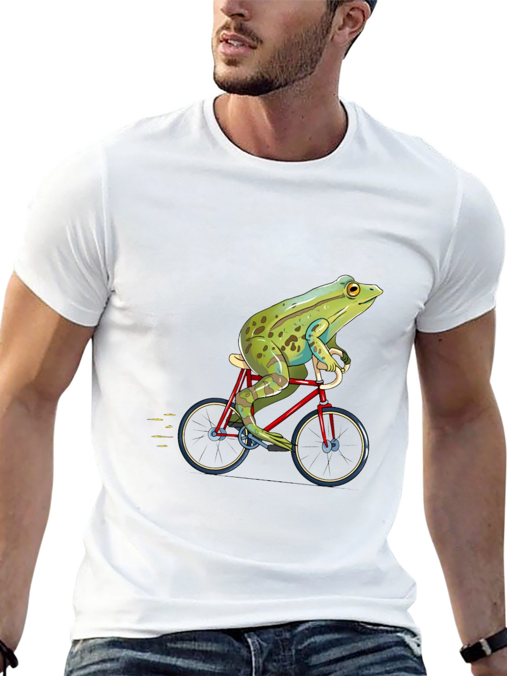 Frog on Bike Graphic Tee