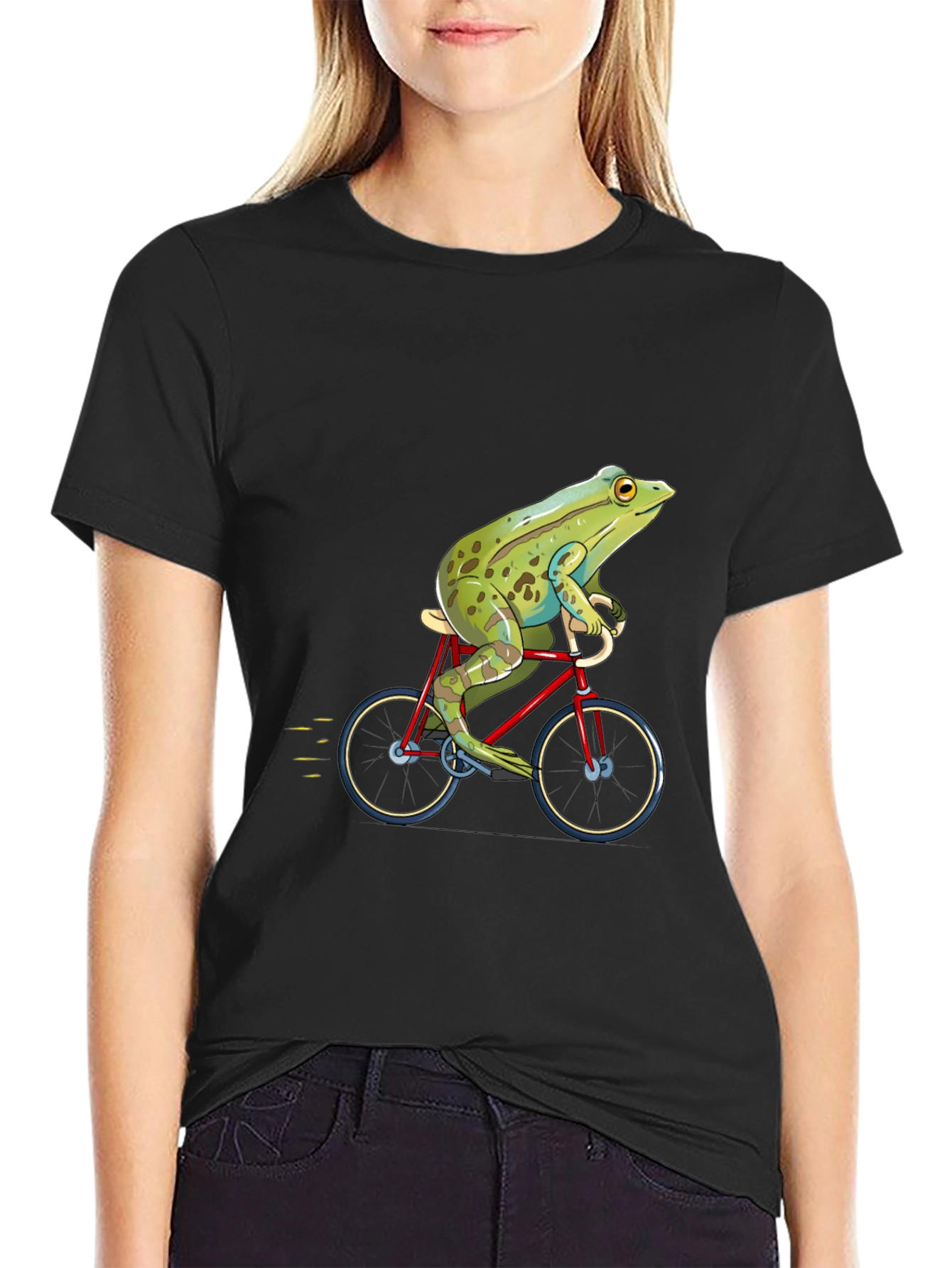 Frog on Bike Graphic Tee