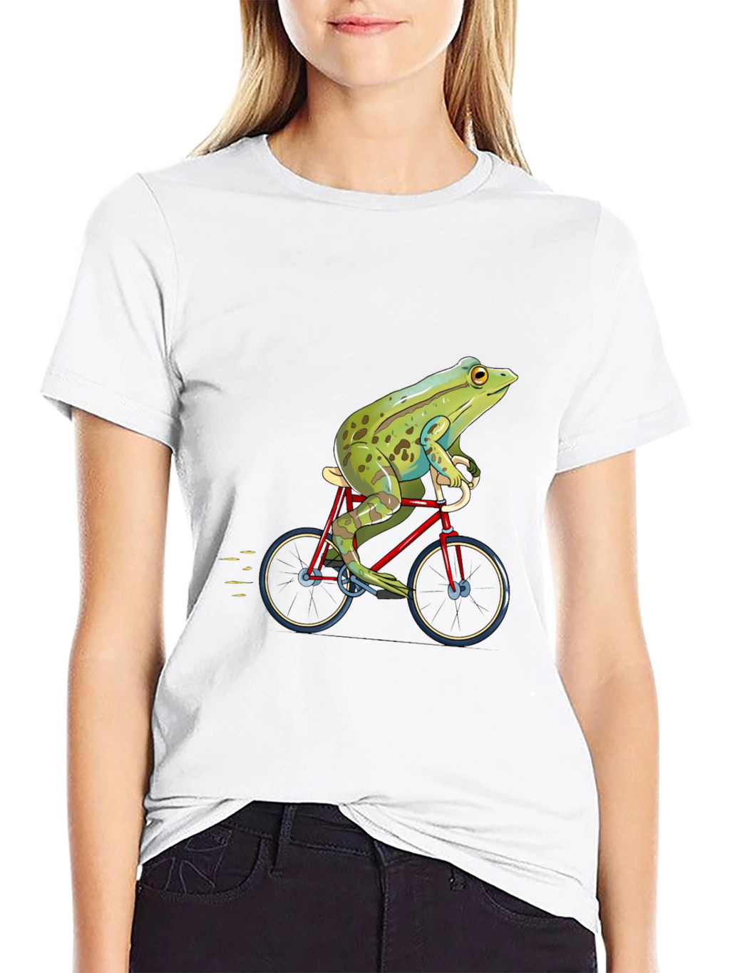 Frog on Bike Graphic Tee